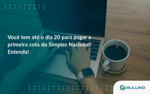 Empreendedor Optante Pelo Simples Nacional, Você Tem Até Dia 20 Para Pagar A Primeira Cota Do Das Guilino Contabil - GULLINO Contabilidade - Escritório em São Paulo/SP